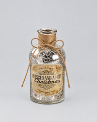 Mercury Glass Vintage Christmas Bottles