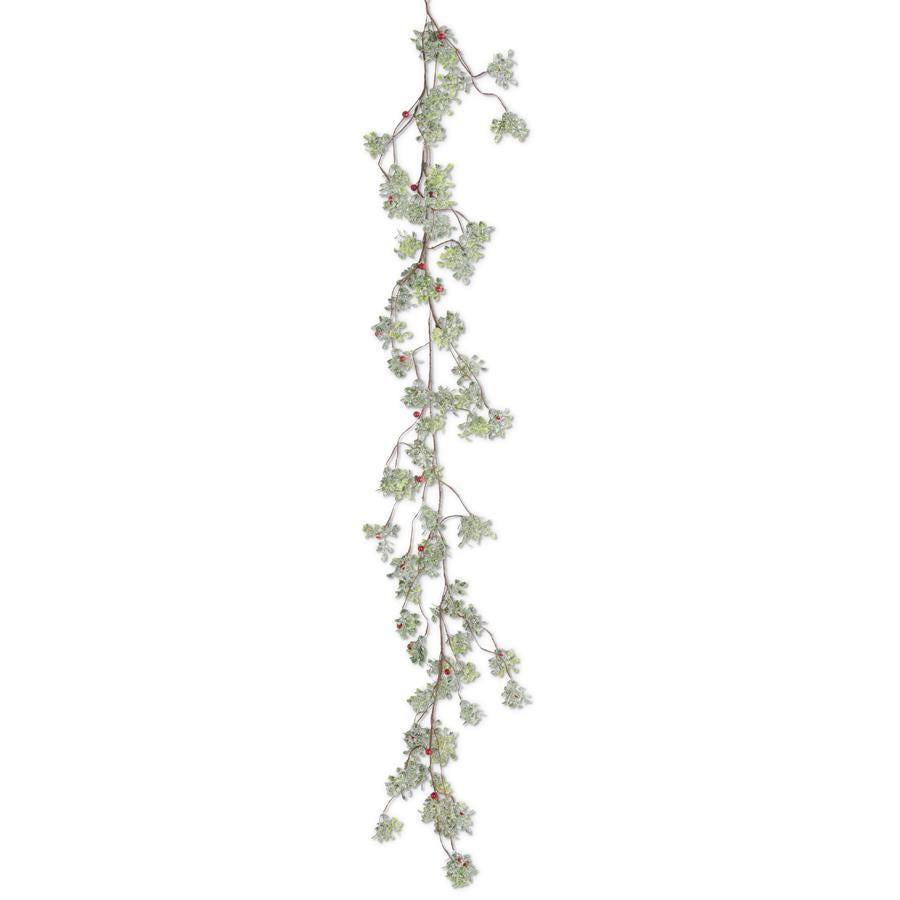 Glittered Mistletoe Greenery Collection