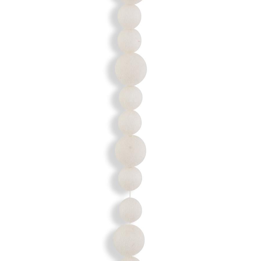 White Pom Pom Garland 72"