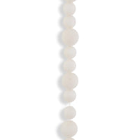 White Pom Pom Garland 72"