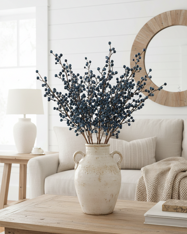 Navy Berry Stem 28"