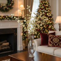 Gold Holly Leaf Stem 36"