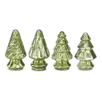 Mini Green Mercury Glass Christmas Tree