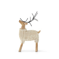Resin Deer in Cream Sweater
