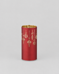 Rotating Red Laser Engraved Ornament Scene LED Cylinder