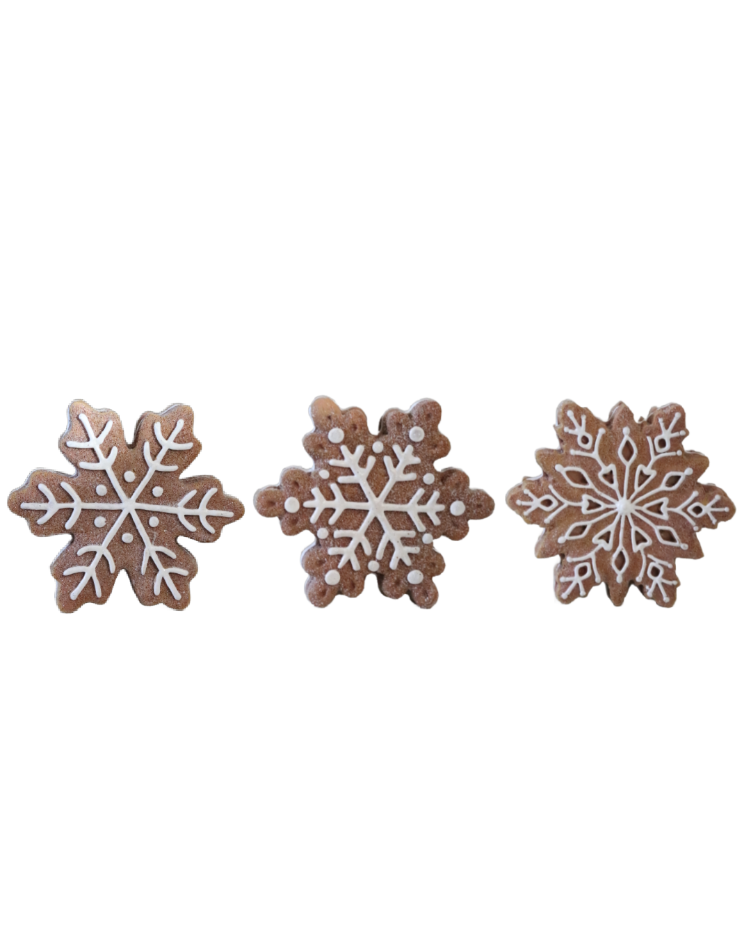 Gingerbread Snowflake Resin Cookie