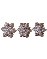 Gingerbread Snowflake Resin Cookie