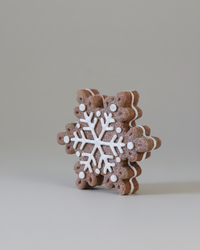 Gingerbread Snowflake Resin Cookie