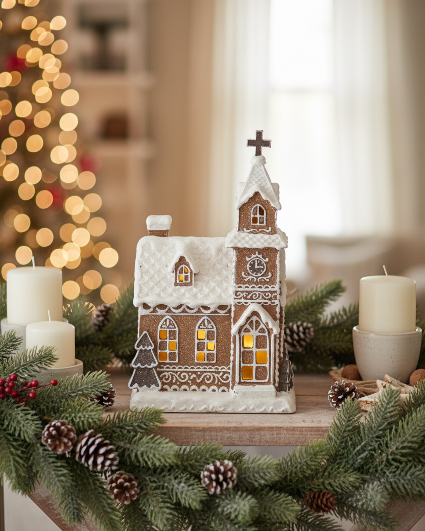 Gingerbread LED House With Timer