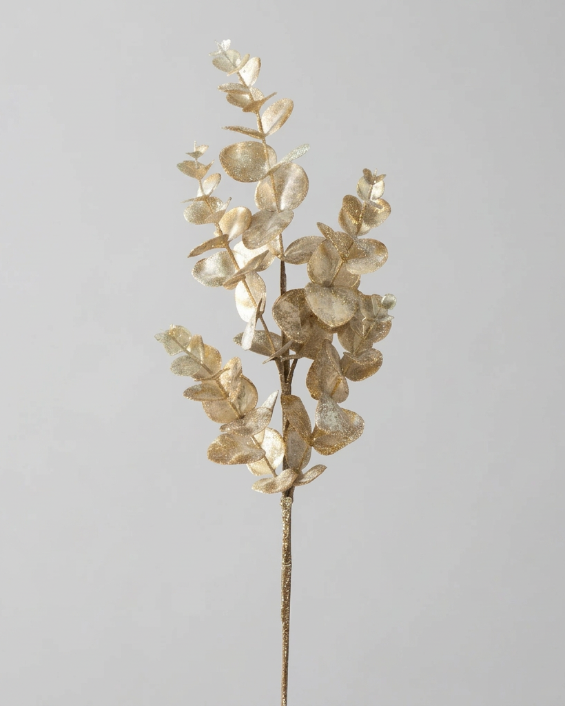 Snowy Champagne Eucalyptus Stem 26"