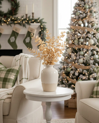 Snowy Champagne Eucalyptus Stem 26"