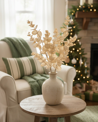 Snowy Champagne Eucalyptus Stem 26"