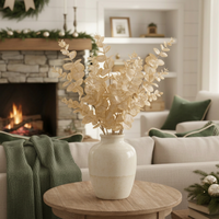 Snowy Champagne Eucalyptus Stem 26"
