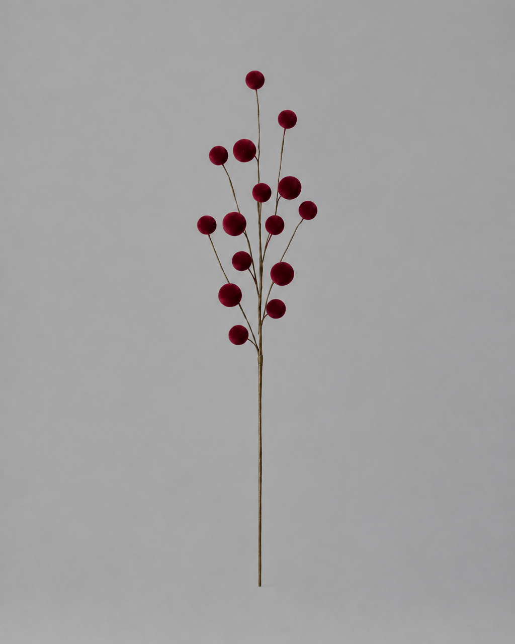 Velvet Ball Stem Burgundy 23.5"