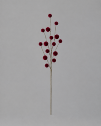 Velvet Ball Stem Burgundy 23.5"