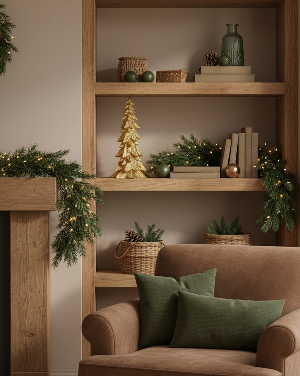 Gold Sculpted Tree Decor