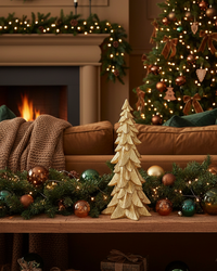 Gold Sculpted Tree Decor