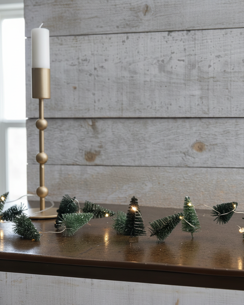 Mini Glitter LED Tree String Lights