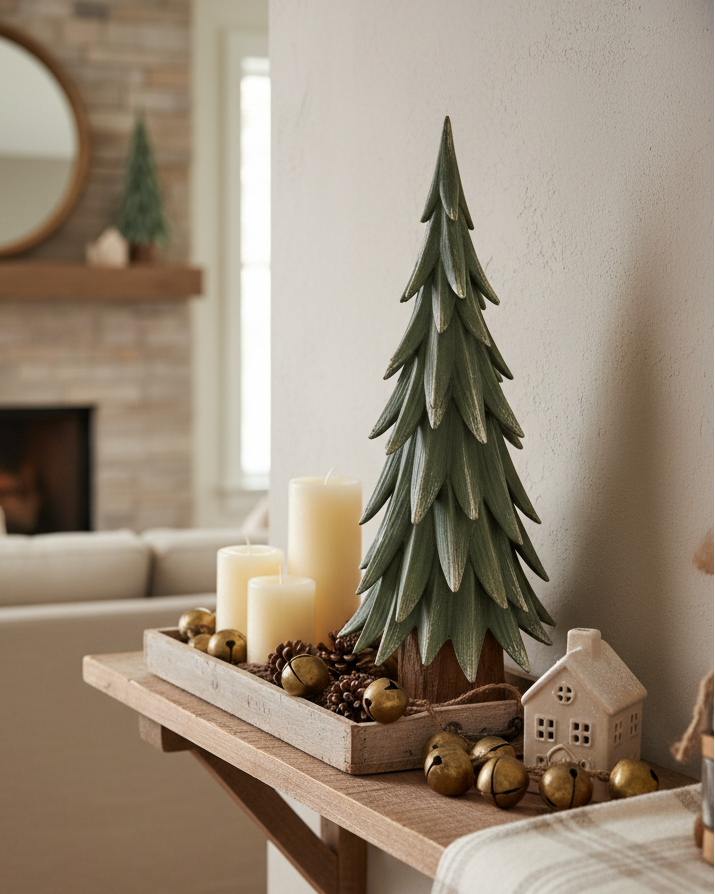 Wispy Winter Pine Resin Tree
