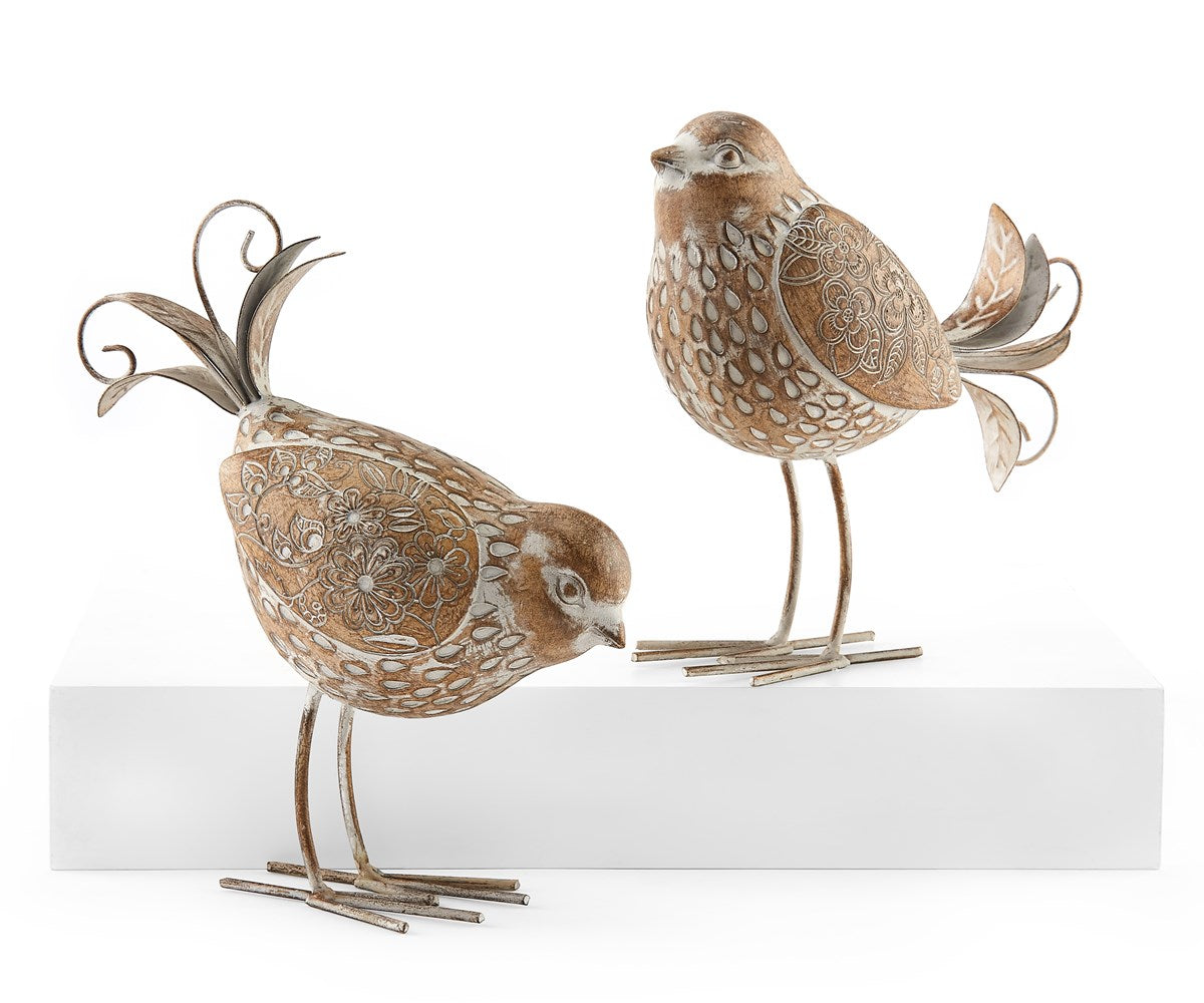 Ornate Songbird Figurine