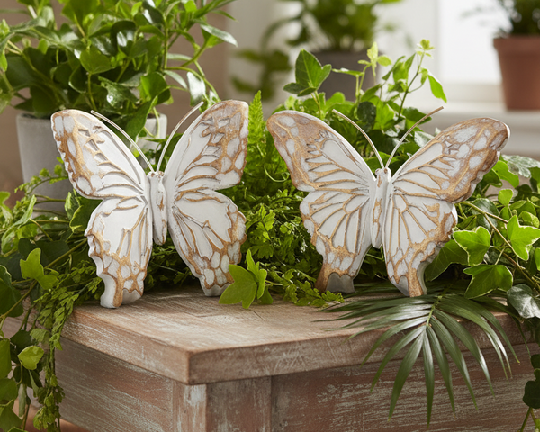 Whitewashed Tabletop Butterfly