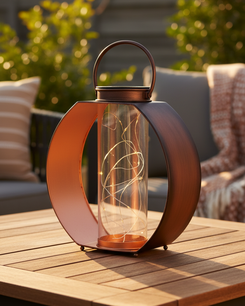 Antique Solar Table Lantern
