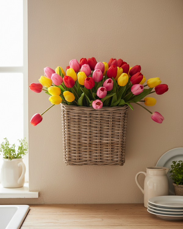 Wall Basket Kubu Rattan