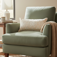Embroidery and Lace Cotton Throw Pillow