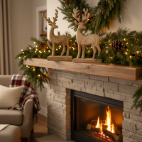 Rustic Wooden Reindeer