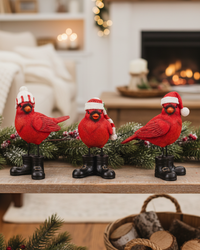Cardinal With Boots and Toque