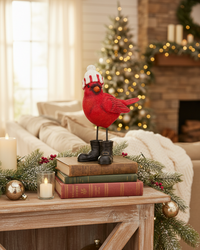 Cardinal With Boots and Toque