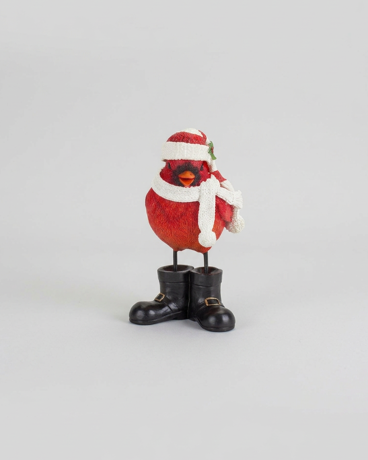 Cardinal With Boots and Toque