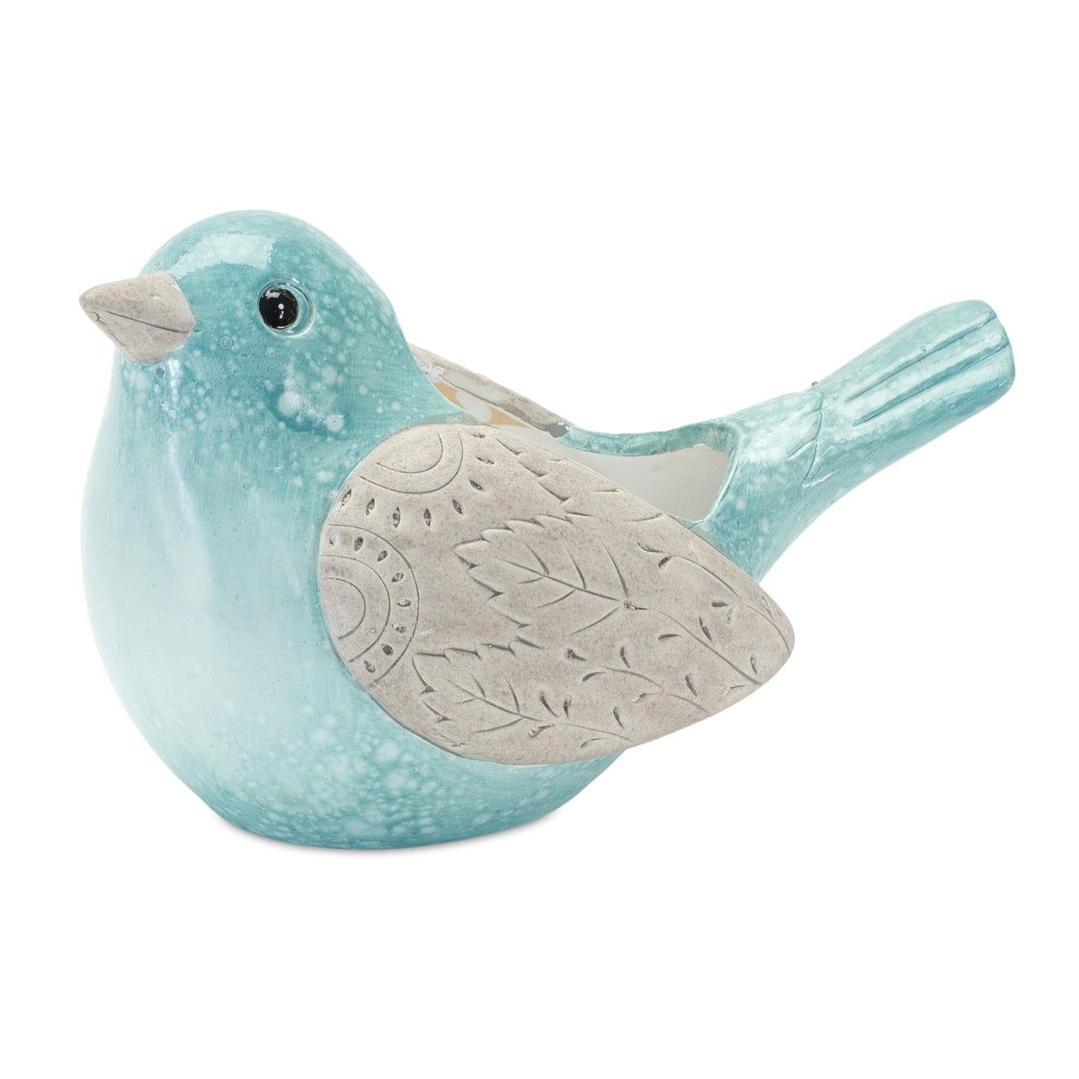 Blue Bird Terracotta Planter