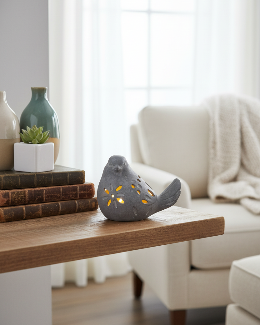 Light Up Botanical Bird