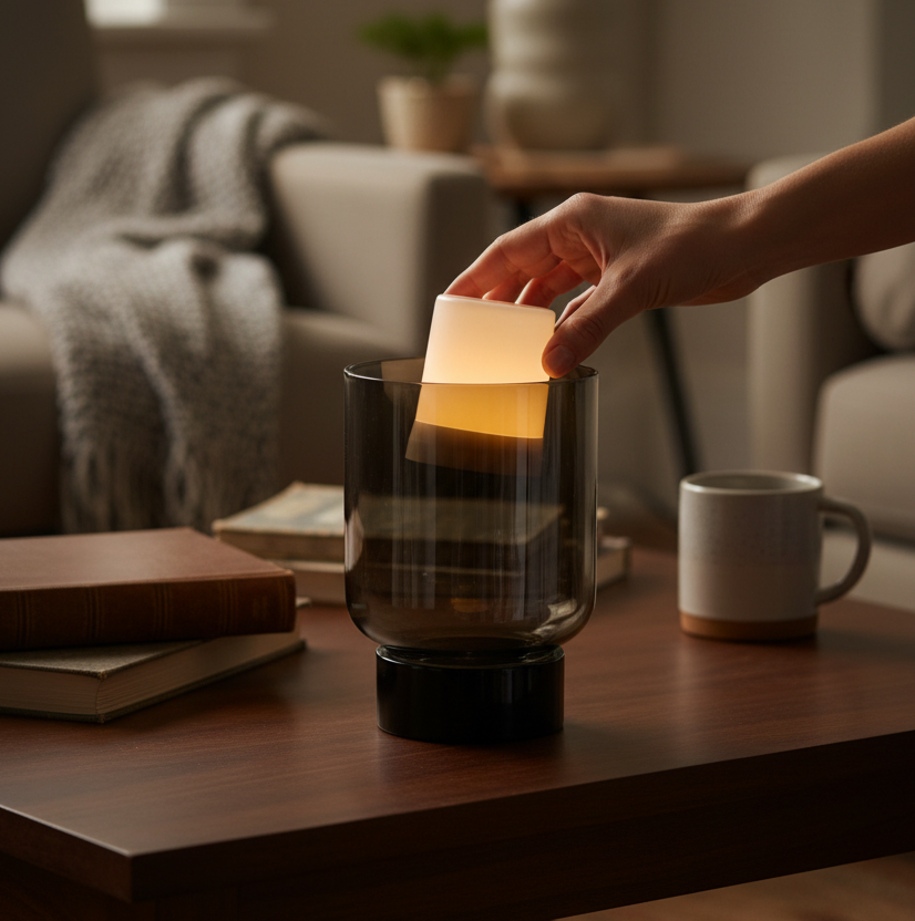 LED Flame Candle White Glow – Spruce Park Ranch