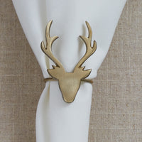 Napkin Ring Gold Deer