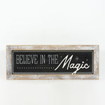 Reversible Magic and Happy Wood Sign