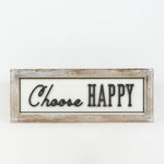 Reversible Magic and Happy Wood Sign