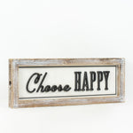 Reversible Magic and Happy Wood Sign