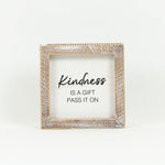 Reversible Mittens and Kindness Wood Sign