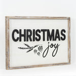 Reversible Christmas and Family Wood Sign