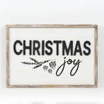 Reversible Christmas and Family Wood Sign