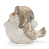 Bronze and Silver Chubby Winter Bird