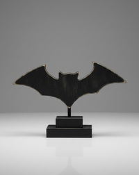 Bat Wood Cutout On Stand