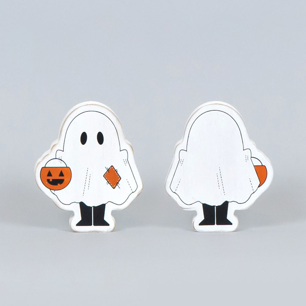 Chunky Wood Ghost Cutout