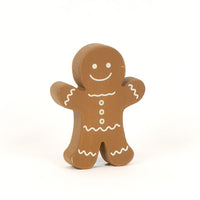 Chunky Wood Gingerbread Sitter Double Sided