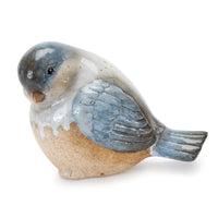Mottled Blue Ceramic Bird