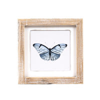 Reversible Dragonfly and Butterfly Wood Sign