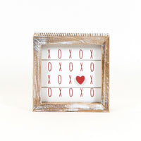 Reversible Valentine St. Patrick XOXO Wood Sign