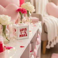 Valentine's Decorative Wood Cube